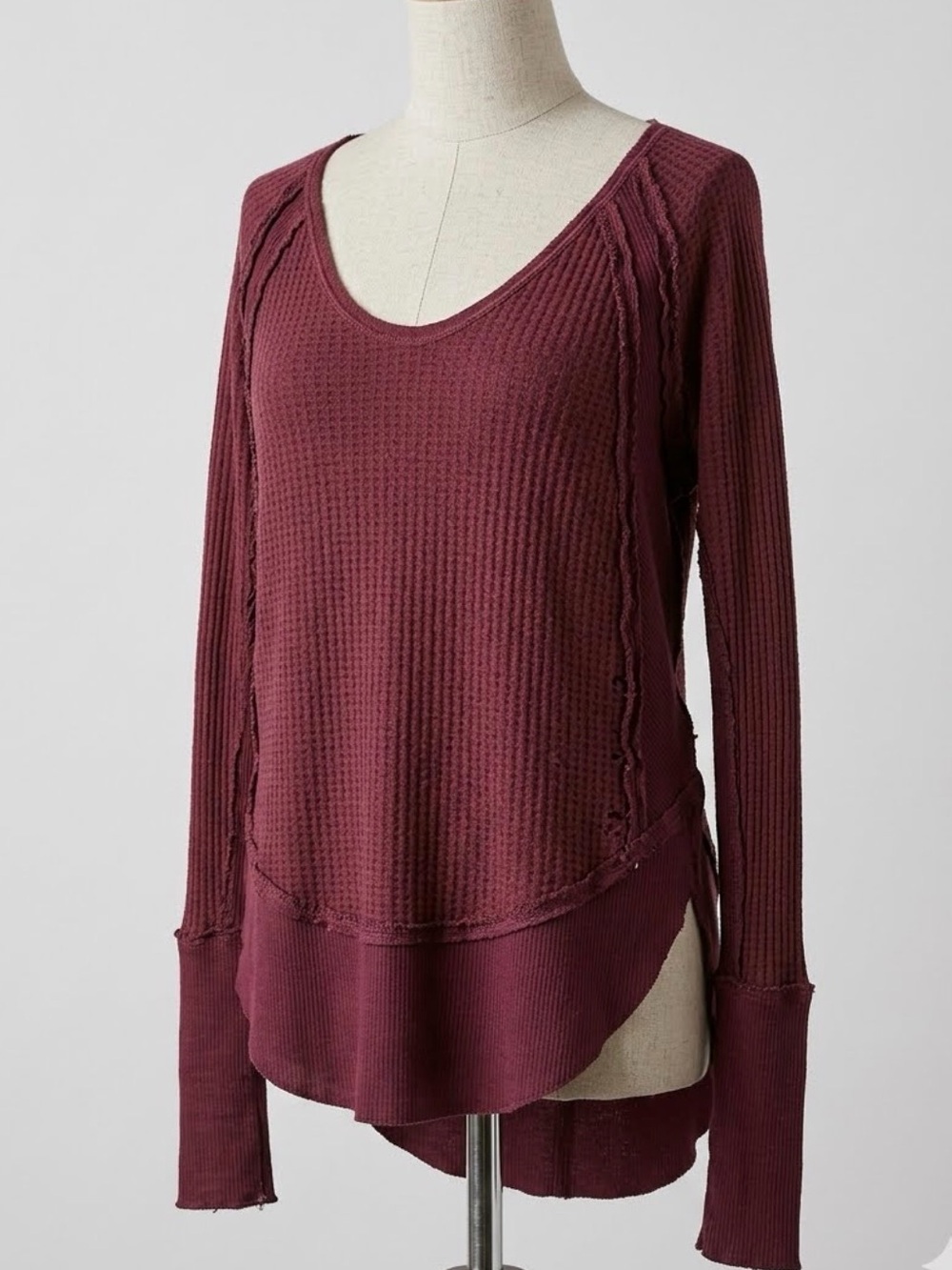 Free People - We The Free Catalina Waffle Knit Top Small